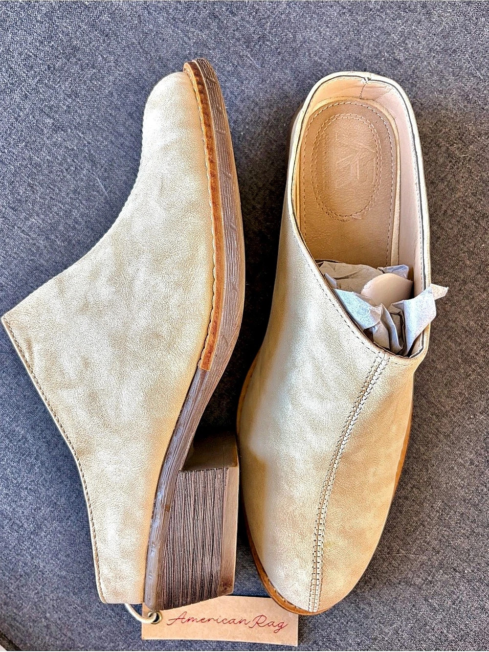 American Rag Segovia Fall Mule Clogs Beige US 9 New NWT